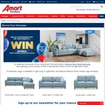 Win a Monika Fabric Corner Lounge with Chaise Worth $1,699.95 from Super A-Mart [SA]