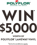 Win $5,000 Worth of Polyflor Laneway Vinyl from Carpet Court [Home Owners Only]