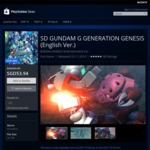 PS4 SD Gundam G Generation Genesis $50 AUD English Version @ PSN SG