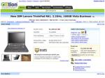 IBM Lenovo ThinkPad R61, Core 2 Duo 2.2GHz, 160GB + Vista Business => $1150 @ OZTION