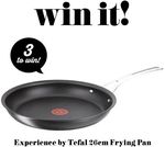 Win 1 of 3 Tefal Experience 26cm Frying Pans Worth $229.95 from News Life Media