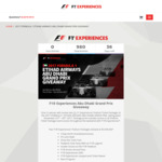 Win an F1 Experience at the 2017 Abu Dhabi Grand Prix for 2 Worth $7,070 from F1 Experiences