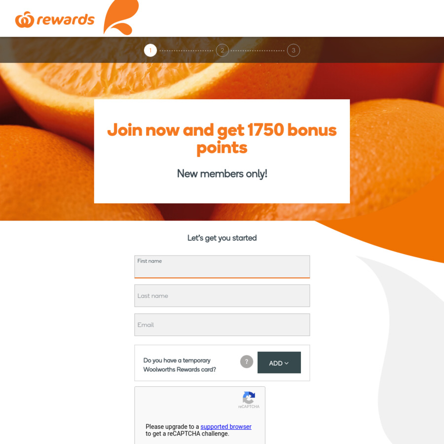 Join Woolworths Rewards and Get 1750 Bonus Points OzBargain