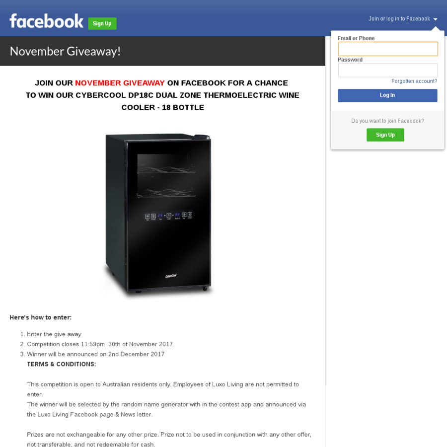 Win a CyberCool Dual Zone Thermoelectric Wine Cooler Worth $229.95 from ...