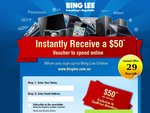 $50 Gift Voucher When You Spend $500 at Bing Lee