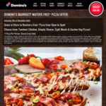 [Vic] Free Pizza, 12PM-3PM, Saturday (9/12) @ Domino's Marriott Waters Shopping Centre, Lyndhurst