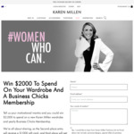 Win a $2,000 Wardrobe & Business Chicks Membership or 1 of 2 Gift Cards from Karen Millen