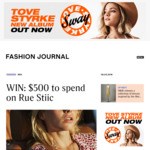 Win a $500 Rue Stiic Online Voucher from Fashion Journal