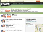 Groupon US $10 for a $20 Barnes and Noble Gift Card