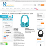 Beats by Dr. Dre Solo HD On-Ear Headphones (Light Blue) - USD $39.99 + $13 Shipping (~AUD $69.99) Open Box @ N1 Wireless