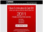 $5 Credit for GetMusic.com.au
