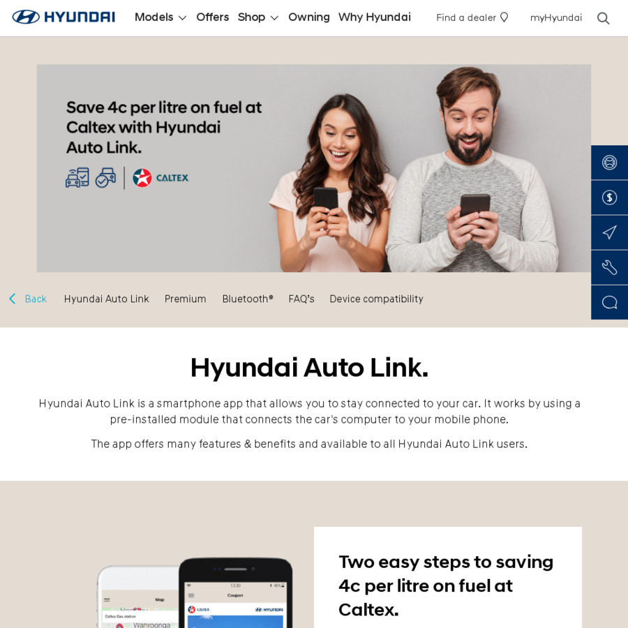 Hyundai Owners Save 4c L At Participating Caltex Outlets Via Hyundai Auto Link App Free To Join Ozbargain