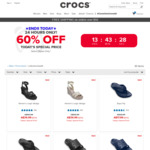 60% off Selected Styles + Free Shipping @ Crocs