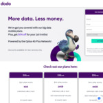 Dodo 20GB 12 Month Plan - $30/Month ($15/Month for First 6 Months)