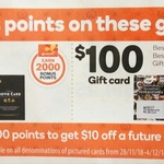 Gift Cards: 2,000 Points ($10) Google Play, 4,000 Points ($20) Adrenaline, 20% off Vodafone, 15% off iTunes @ Woolworths