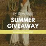 Win a Boho Chic Lace-up Dress with Flared Sleeves from Boho Dreaming Lifestyle on Instagram