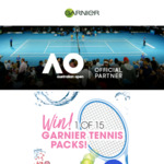 Win 1 of 15 Garnier Summer Tennis Prize Packs Worth $500 [Purchase 2+ Garnier Products in One Transaction from Big W]