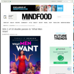 Win 1 of 10 Double Passes to ‘What Men Want’ Worth $40 from MiNDFOOD