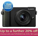 Panasonic Lumix DC-GX9 Mirrorless Camera with (12-32mm) Kit Lens $845.48 at No Frills Camers via Ebay 