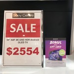 [VIC] Sony 55" OLED Model A8F $2554 + $300 EFTPOS Gift Card (Can Use for Purchase) @ Sony Centre (Nunawading)