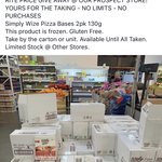 [SA] Free Gluten-Free Pizza Base Products @ Rite Price Groceries Store (Prospect)