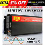 DC Master Pure Sine Wave Inverter 3000W Nominal 6000W Max 12V→230V $237.50 Delivered @Sunyee Trading eBay