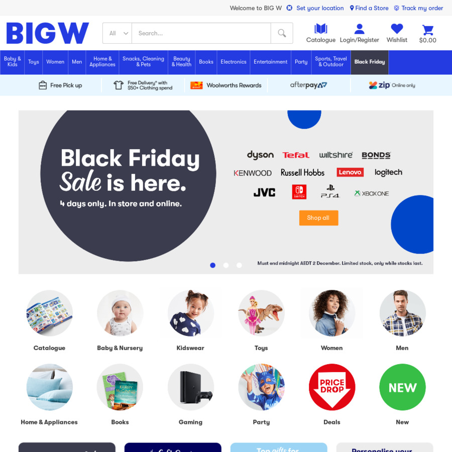 big w 20 off toys