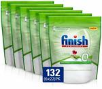 [Prime] Finish 0% Dishwasher Tablets, 132 Tablets (6x22 Pack) $45 Delivered ($40.50 with Subscribe & Save) @ Amazon AU
