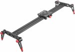 Neewer 23.6 Inches/60 Cm Aluminum Alloy Camera Track Slider, Video Stabilizer Rail with 4 Bearings $36.03 Delivered @ Amazon AU
