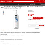 [Pre Order] Raptor RHS500 500ml 75% Alcohol Antibacterial Instant Hand Sanitiser Gel $14.95 + Delivery @ Sydney Tools