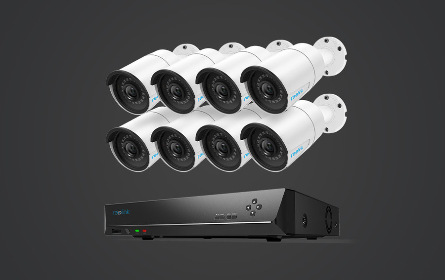 Reolink RLK16-410B8-5MP Security Camera System With 8 5MP Cameras 16 CH ...