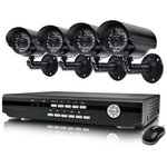 4 Channel H.264 DVR with 3G iPhone Connectivity & 4 CCD Cameras $499 Save $500