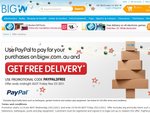 BigW Free Shipping with PayPal till 25 Nov