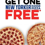 Buy One New Yorker Pizza Get One Free, Save from $18.20 (10% Sunday Surcharge) @ Domino's