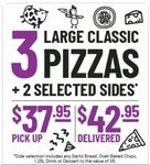 3 Large Classic Pizzas & 2 Selected Sides for $37.95 (Pick up) / $42.95 (Delivered) @ Crust Gourmet Pizza (Selected Stores)