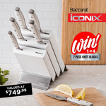 Win a Baccarat Iconix Straub 7 Piece White Knife Block (Worth $749.99) for You & a Friend from House