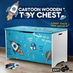 Kidbot Kids Toy Box Wooden Storage Chest 80x40x44.5cm Space Rocket $59.88 + Delivery @ CrazySales