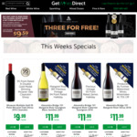 $50 off with No Minimum Spend + $9 Postage (Minimum Order: 12 Bottles) @ Get Wines Direct