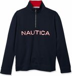 NAUTICA Men's 1/4 Zip Fleece Sweatshirt, Navy, Sizes S-XL $29.99 Shipped @ Amazon AU