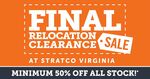 [QLD] Minimum 50% off Most Items @ Stratco (Virginia)