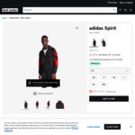adidas Spirit Men Jackets Black-Red $29.95 (RRP $120), Cap/Socks/New Era Cap $10 + $10 Postage ($0 w/ $150 Spend) @ Foot Locker