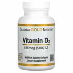 California Gold Nutrition Vitamin D3 (2,000IU or 5,000IU) 360 Softgels US$1 (Limit 1) + Delivery ($0 with US$40 Order) @ iHerb