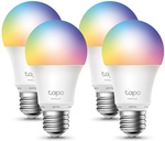 TP-Link Tapo L530E Smart Wi-Fi Light Bulb (Multicolour 4-Pack) $55 (Was $69) + $9.90 Delivery ($0 SYD C&C) @ PCByte