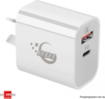 2x 18W PD Quick Dual Charger USB-C + USB-A SAA Approved $9.96 + Delivery @ Shopping Square