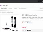 KHM-500 Portable Karaoke Machine $440 Get a Bonus $100 Coles Myer Gift Card