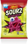 Allens Frogs Alive Sourz 170g $0.70, Sour Patch Kids Scuba Lollies 220g $0.80 @ Big W (Limited Stores)