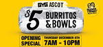 [WA] $5 Burritos & Bowls @ Guzman Y Gomez (Ascot)
