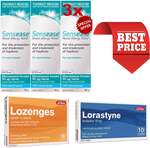 3x Sensease Mometasone Nasal Spray + 10x Loratadine 10mg + 16x Lozenges $39.99 Delivered @ PharmacySavings