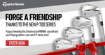 Win a Set of TaylorMade P700 Series Irons for You and a Friend Worth $2,300 from TaylorMade Golf