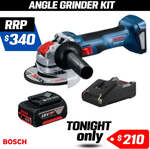 Bosch Professional 18V 5.0Ah X-Lock Angle Grinder Kit w/ 5.0Ah Battery & Fast Charger $210 + $10 Delivery @ South East Clearance